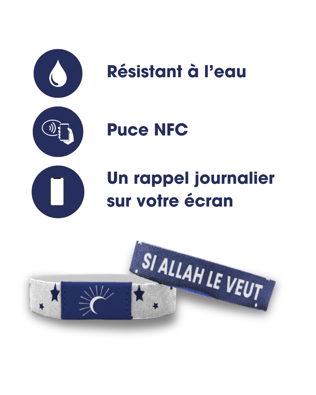 Bracelet NFC — Un verset du Coran à portée de poignet